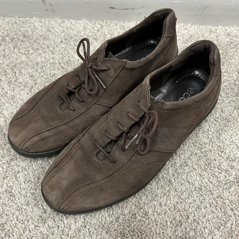 ECCO Women's Shoes‎ Size 39 EUR 10 - 10.5 US Nubuck Brown Leather Comfort